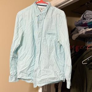 Club Room Pale Aqua Button-Up Shirt